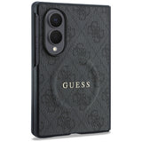 Husă pentru Samsung Galaxy Z Fold8, Guess 4G Leather Classic MagSafe, Neagră