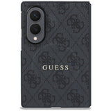 Husă pentru Samsung Galaxy Z Fold8, Guess 4G Leather Classic MagSafe, Neagră