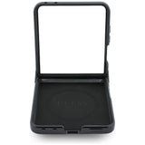 Husă pentru Samsung Galaxy Z Flip8, Guess 4G Leather Classic MagSafe, Maro