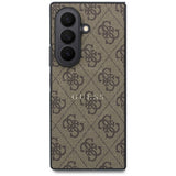 Husă pentru Samsung Galaxy Z Fold8 Ultra, Guess 4G Leather Classic MagSafe, Maro