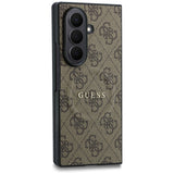 Husă pentru Samsung Galaxy Z Fold8 Ultra, Guess 4G Leather Classic MagSafe, Maro