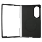 Husă pentru Samsung Galaxy Z Fold8, Karl Lagerfeld Leather Karl & Choupette Head Pin, Coral