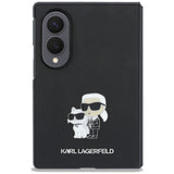 Husă pentru Samsung Galaxy Z Fold8, Karl Lagerfeld Saffiano Karl & Choupette Metal Pin, Gri