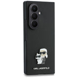 Husă pentru Samsung Galaxy Z Fold8 Ultra, Karl Lagerfeld Saffiano Karl & Choupette Metal Pin, Gri