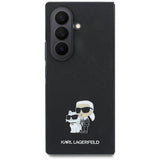 Husă pentru Samsung Galaxy Z Fold8 Ultra, Karl Lagerfeld Saffiano Karl & Choupette Metal Pin, Gri