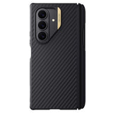 Husă pentru Samsung Galaxy Z Fold7, Nillkin Synthetic Fiber Pro Magnetic (with S Pen), Aurie