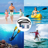 Techsuit Waterproof Pouch, Universal Silicone Big Bag pentru Accessories, Albastru