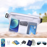 Techsuit Waterproof Pouch, Universal Silicone Big Bag pentru Accessories, Albastru