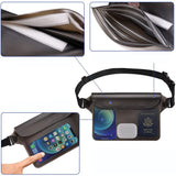 Techsuit Waterproof Pouch, Universal Silicone Big Bag pentru Accessories, Albastru
