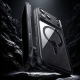 Husă pentru iPhone 18 Pro, ESR Classic Hybrid HaloLock, Transparentă Neagră