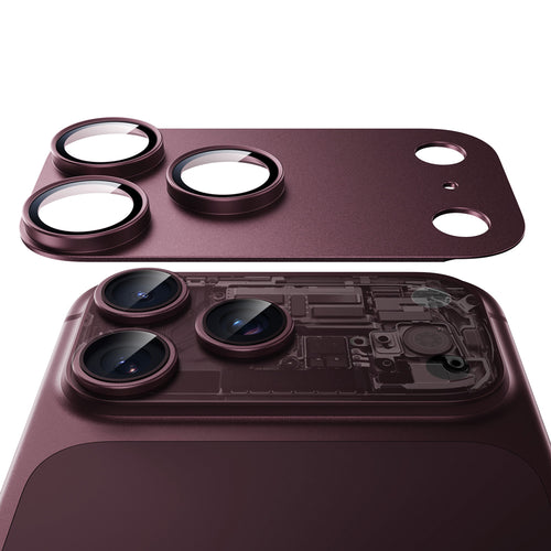 Folie protectie camera pentru iPhone 18 Pro, ESR Armorite Pro, Bordo