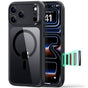Husă pentru iPhone 18 Pro, ESR Classic Hybrid HaloLock, Transparentă Neagră