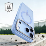 Husă pentru iPhone 17 Pro / iPhone 18 Pro, ESR Classic Hybrid HaloLock Kickstand, Albastru deschis mat