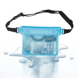 Techsuit Waterproof Pouch, Universal Silicone Big Bag pentru Accessories, Albastru