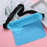 Techsuit Waterproof Pouch, Universal Silicone Big Bag pentru Accessories, Albastru