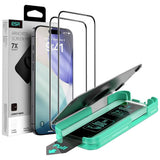 Folie telefon pentru iPhone 17 Pro Max / iPhone 18 Pro Max, ESR Armorite UltraFit, set 2 bucăți, Neagră