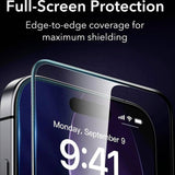 Folie telefon pentru iPhone 17 Pro Max / iPhone 18 Pro Max, ESR Armorite UltraFit, set 2 bucăți, Neagră