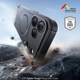 Husă pentru iPhone 17 Pro Max / iPhone 18 Pro Max, ESR Cyber HaloLock, Neagră