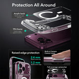 Husă pentru iPhone 17 Pro Max / iPhone 18 Pro Max, ESR Classic Hybrid HaloLock, Transparentă mată