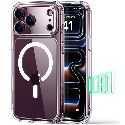 Husă pentru iPhone 17 Pro Max / iPhone 18 Pro Max, ESR Classic Hybrid HaloLock, Transparentă mată