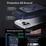 Husă pentru iPhone 18 Pro / iPhone 17 Pro, ESR Classic Hybrid HaloLock, Albastru frosted