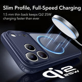 Husa telefon pentru iPhone 17 Pro Max / iPhone 18 Pro Max, ESR Classic Hybrid HaloLock, Albastră