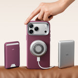 Husă pentru iPhone 17 Pro Max / iPhone 18 Pro Max, ESR Atelier Magnetic Kickstand, Bordo mat