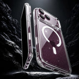 Husă pentru iPhone 17 Pro Max / iPhone 18 Pro Max, ESR Classic Hybrid HaloLock, Transparentă cu sclipici