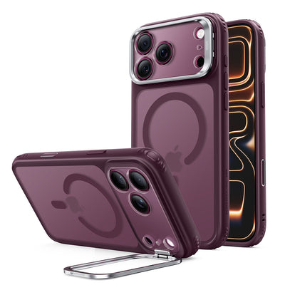 Husă pentru iPhone 17 Pro Max / iPhone 18 Pro Max, ESR Classic Hybrid HaloLock Kickstand, Bordo mat