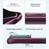 Husă pentru iPhone 17 Pro Max / iPhone 18 Pro Max, ESR Classic Hybrid HaloLock Kickstand, Bordo mat