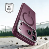 Husă pentru iPhone 17 Pro Max / iPhone 18 Pro Max, ESR Classic Hybrid HaloLock Kickstand, Bordo mat