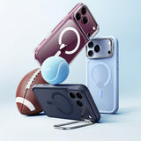 Husă pentru iPhone 17 Pro Max / iPhone 18 Pro Max, ESR Classic Hybrid HaloLock Kickstand, Bordo mat
