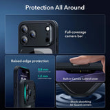Husă pentru iPhone 17 Pro Max / iPhone 18 Pro Max, ESR Classic Hybrid HaloLock cu protecție ecran, Transparentă-Neagră