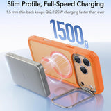 Husa telefon pentru iPhone 17 Pro Max / iPhone 18 Pro Max, ESR Classic Hybrid HaloLock Kickstand, Portocalie mata