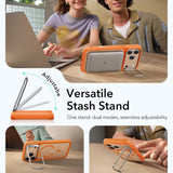 Husă pentru iPhone 17 Pro / iPhone 18 Pro, ESR Classic Hybrid HaloLock Kickstand, Portocalie