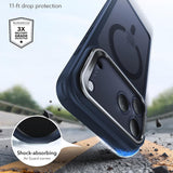 Husa telefon pentru iPhone 17 Pro / iPhone 18 Pro, ESR Classic Hybrid HaloLock Kickstand, Albastru frost