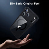 Husă pentru iPhone 17 Pro / iPhone 18 Pro, ESR Classic Hybrid HaloLock cu Folie protectoare, Transparentă Neagră