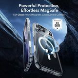 Husă pentru iPhone 17 Pro / iPhone 18 Pro, ESR Classic Hybrid HaloLock cu Folie de protecție ecran, Transparentă