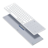 Tastatură wireless Dux Ducis LK Series, Bluetooth 5.0, USB-C, 500mAh, Layout Engleza, Alba