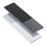 Tastatură wireless Dux Ducis LK Series, Bluetooth 5.0, USB-C, 500mAh, Layout Engleza, Neagra