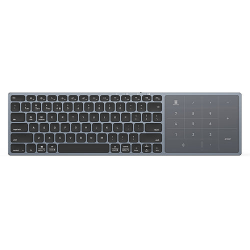 Tastatură wireless Dux Ducis LK Series, Bluetooth 5.0, USB-C, 500mAh, Layout Engleza, Neagra
