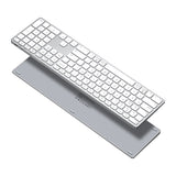Tastatură wireless Dux Ducis LK Series, Bluetooth 5.0, USB-C, 180mAh, Layout Engleza, Alba