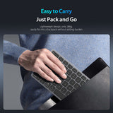 Tastatură Dux Ducis LK Series Mini, Wireless, Bluetooth 5.0, USB-C, 180mAh, Layout Engleza, Alba