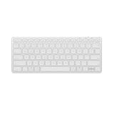 Tastatură Dux Ducis LK Series Mini, Wireless, Bluetooth 5.0, USB-C, 180mAh, Layout Engleza, Alba