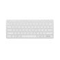 Tastatură Dux Ducis LK Series Mini, Wireless, Bluetooth 5.0, USB-C, 180mAh, Layout Engleza, Alba