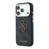 Husă pentru iPhone 18 Pro, Guess Hardcase 4G Big Resin Logo, Neagră