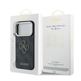 Husă pentru iPhone 18 Pro Max, Guess Hardcase 4G Big Resin Logo, Neagră