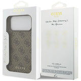 Husă pentru iPhone 18 Pro, Guess Hardcase 4G Classic Logo, Maro
