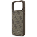 Husă pentru iPhone 18 Pro, Guess Hardcase 4G Classic Logo, Maro