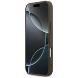 Husă pentru iPhone 18 Pro, Guess Hardcase 4G Classic Logo, Maro